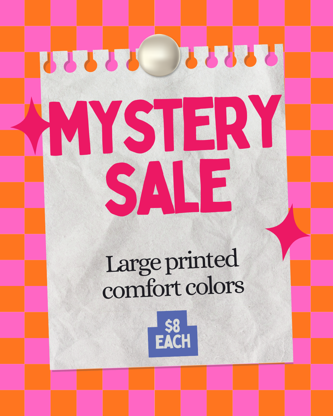 MYSTERY PRINTED COMFORT COLORS-LARGE
