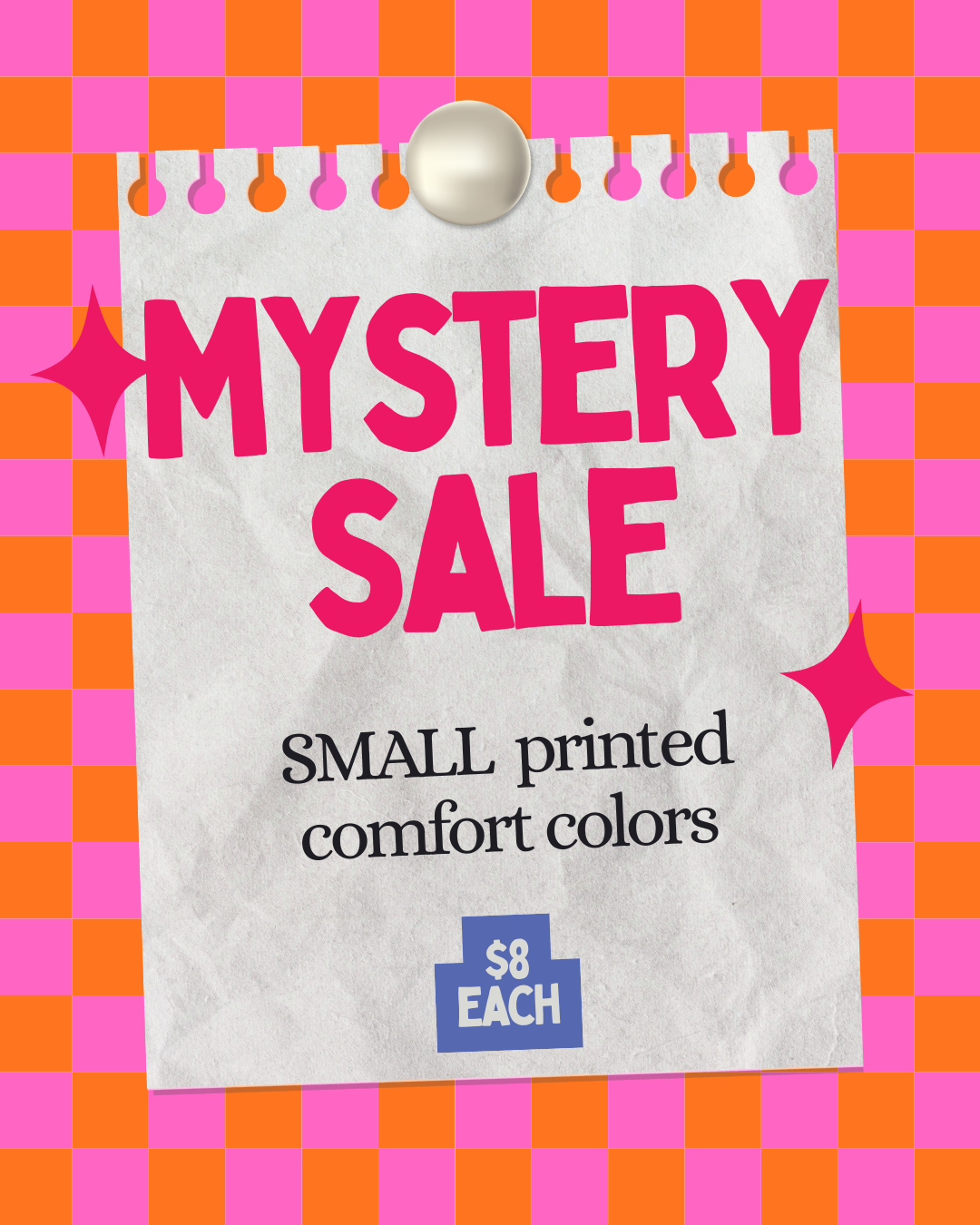 MYSTERY PRINTED COMFORT COLORS- SMALL