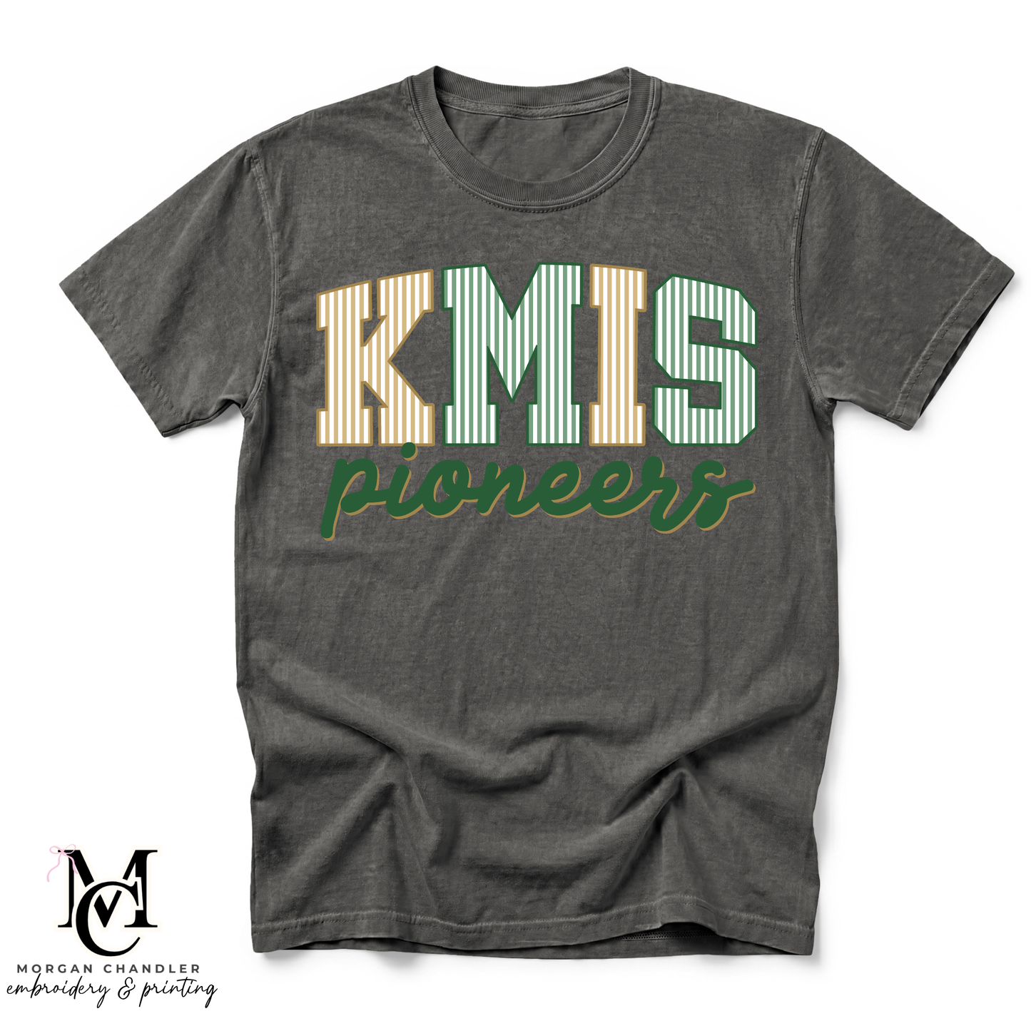 KMIS STRIPED MASCOT TEE
