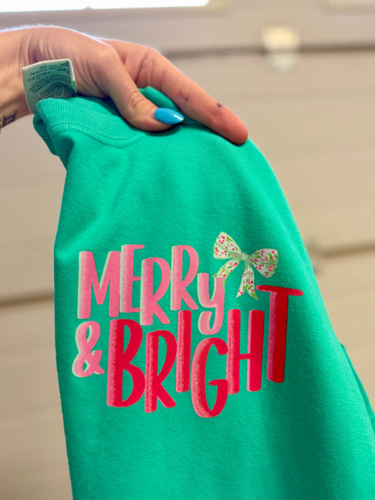 MERRY & BRIGHT COMFORT COLORS TEE