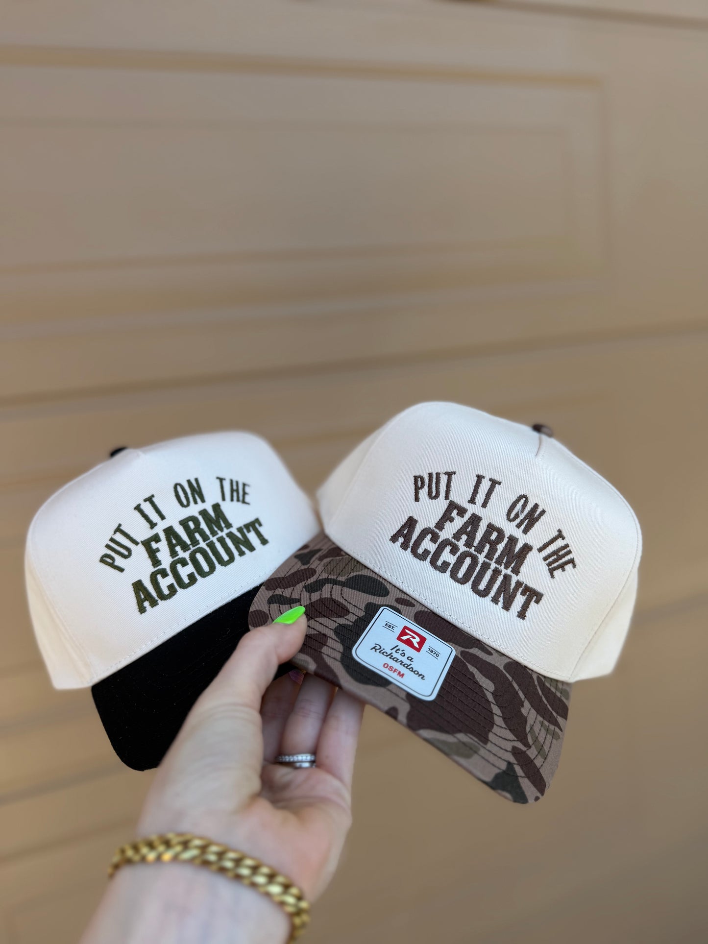 PUT IT ON THE FARM ACCOUNT