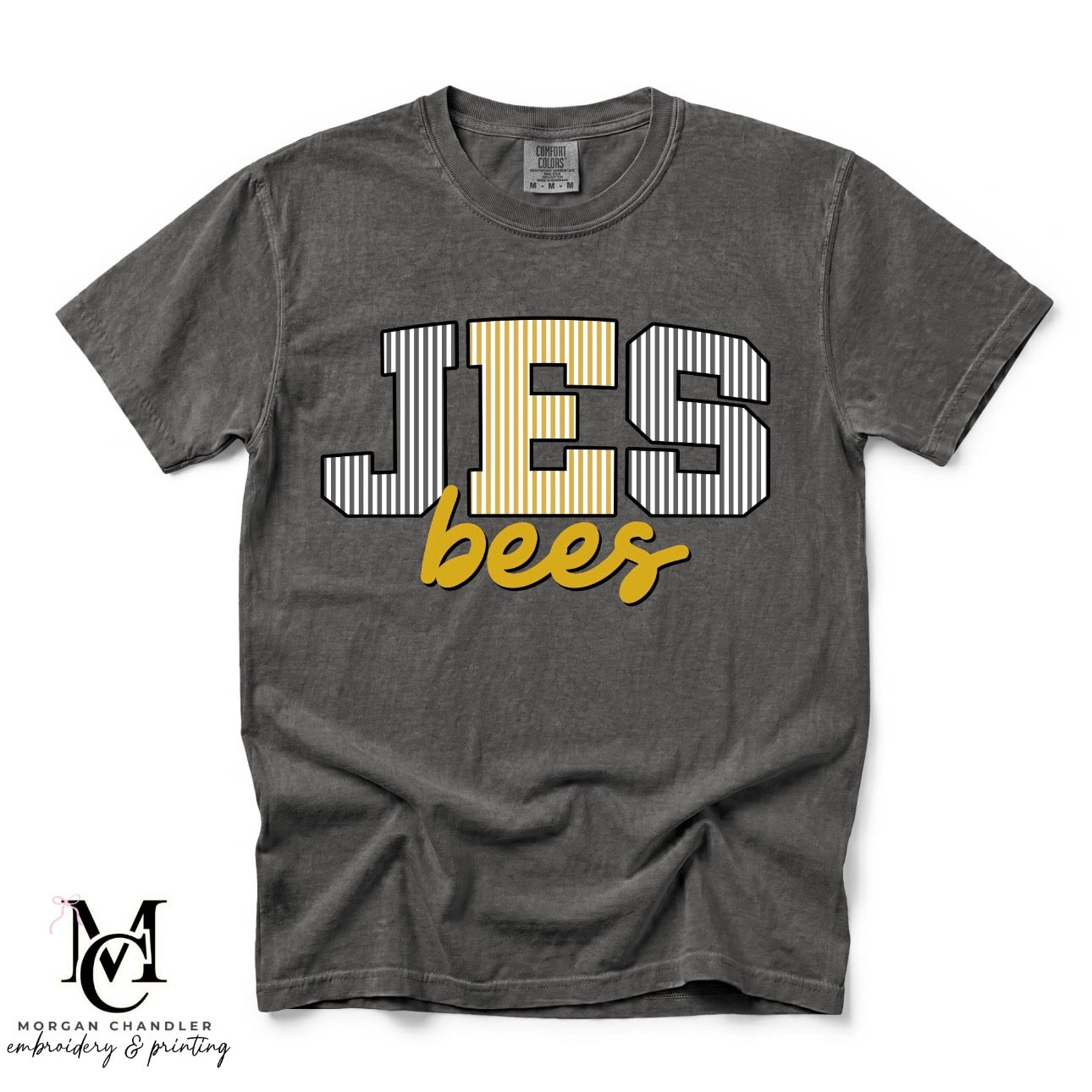 JEFFERSON BEES STRIPED MASCOT TEE