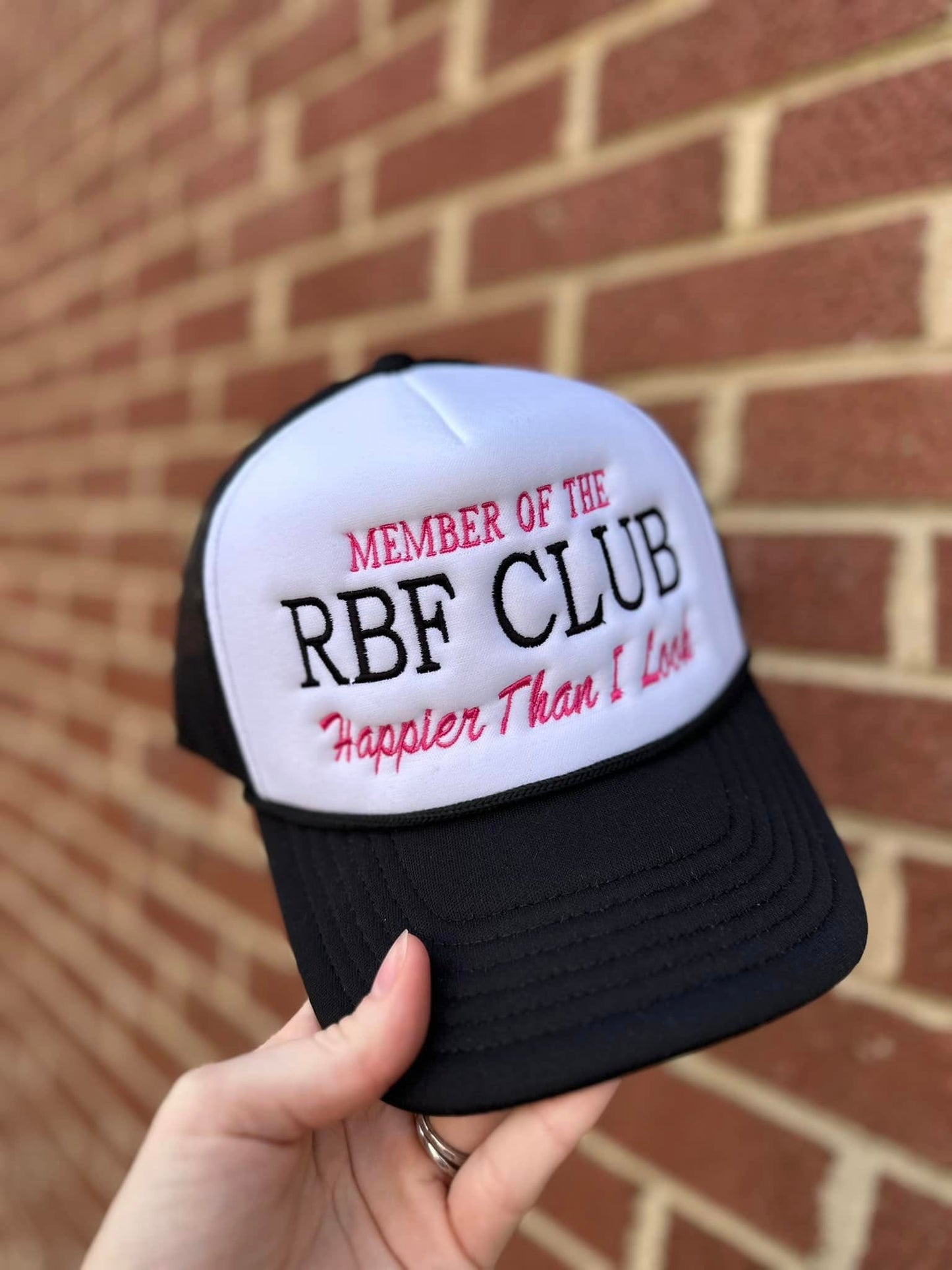 RBF CLUB- BLACK TRUCKER HAT