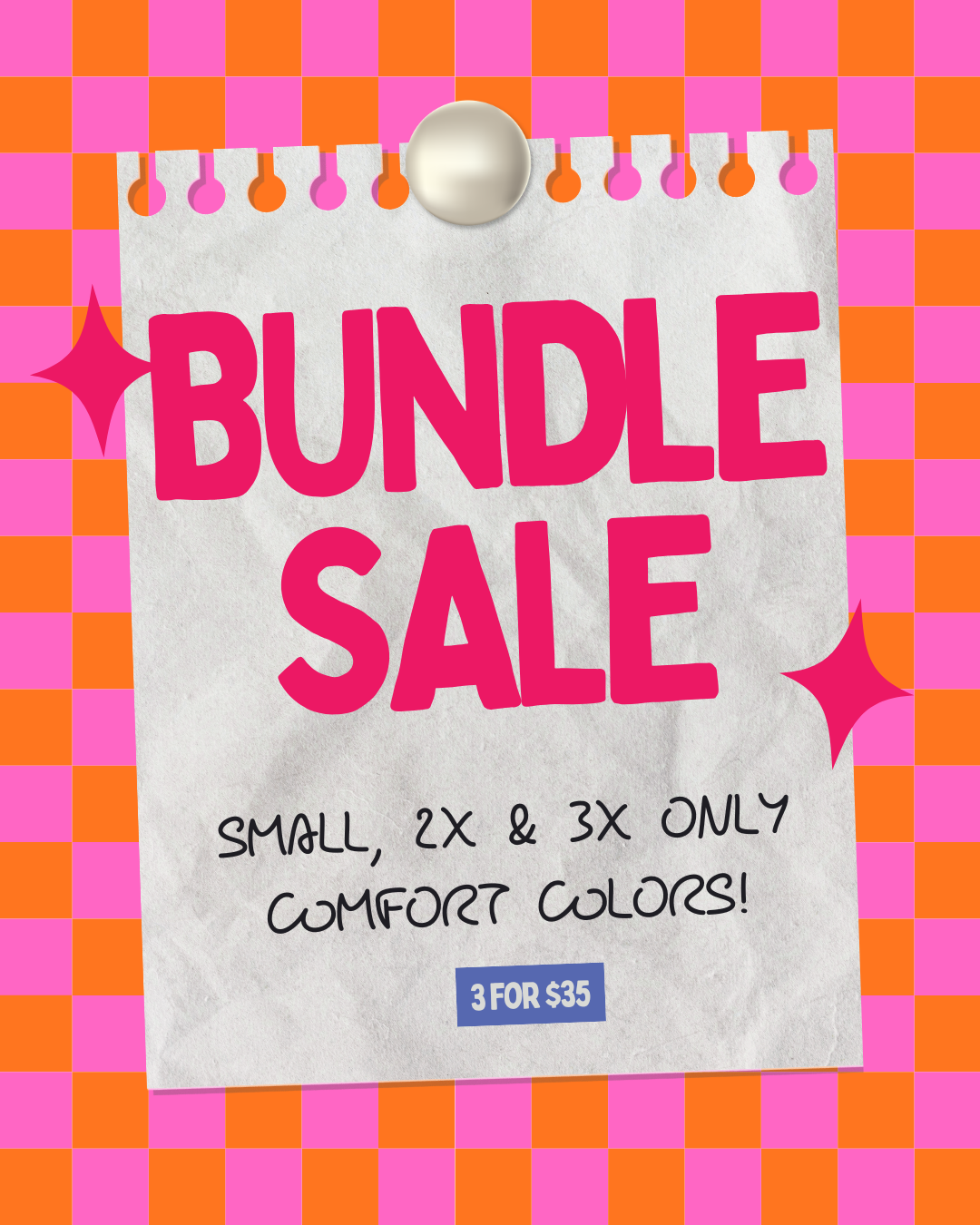 MYSTERY MONOGRAM COMFORT COLORS BUNDLE- SMALL, 2X & 3X