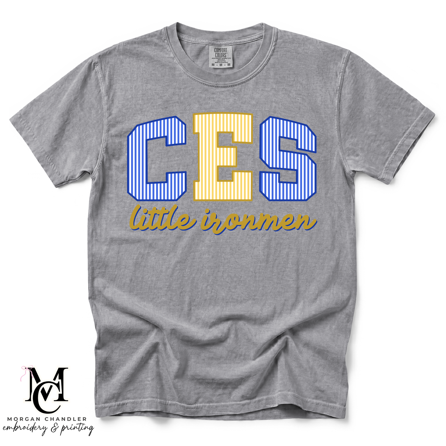 CES STRIPED MASCOT TEE