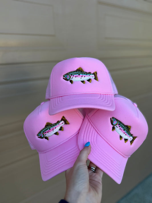 PINK FISH HAT