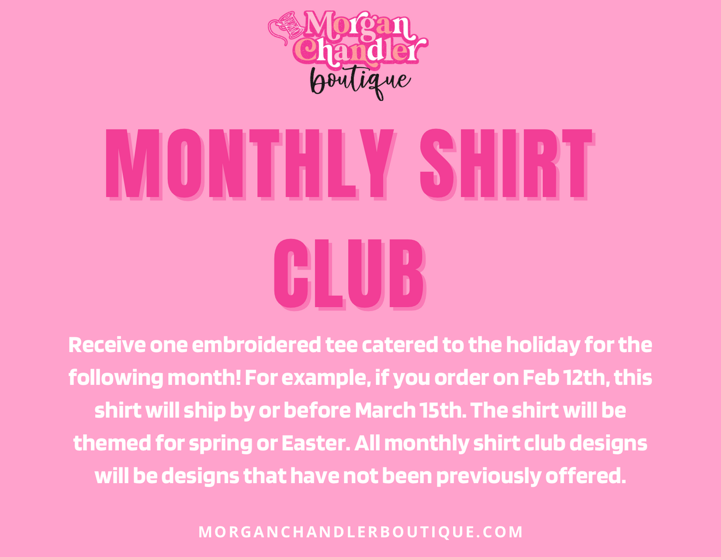 Monthly Shirt Club- Adult