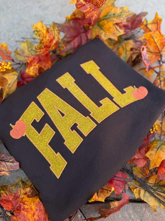 FALL GLITTER APPLIQUE TEE