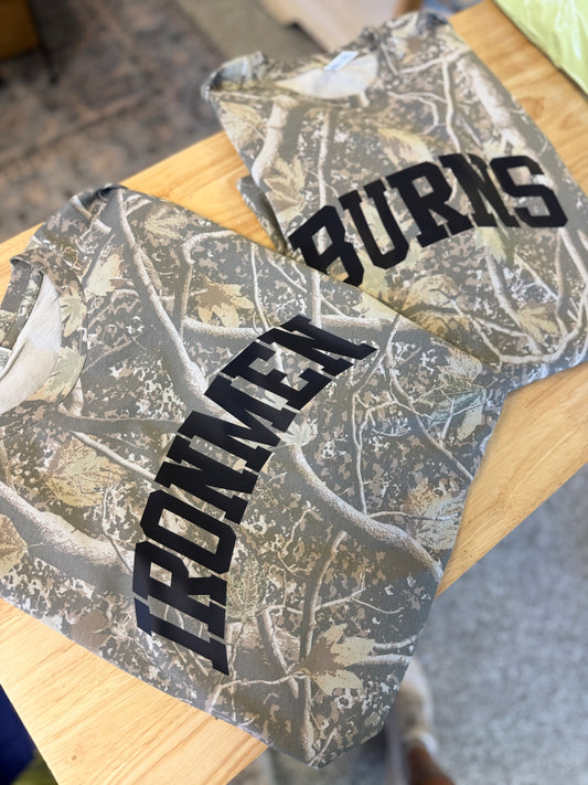 Short Sleeve Camouflage School Tee