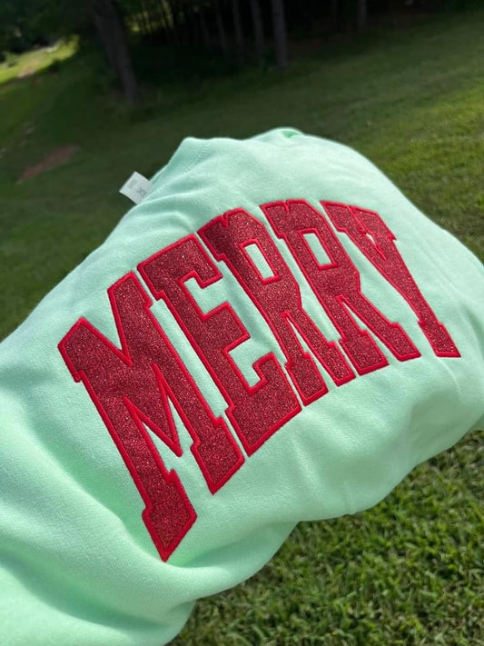 MERRY | GLITTER APPLIQUÉ