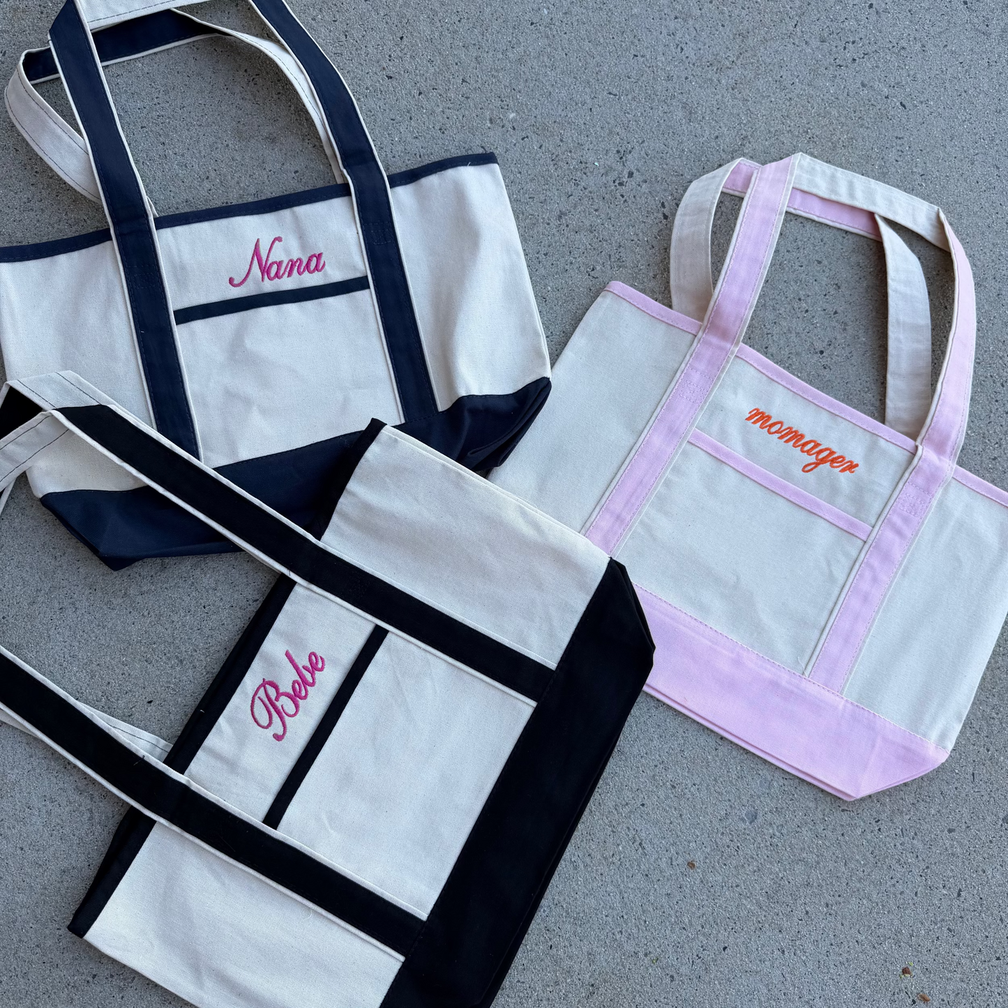 Embroidered Personalized tote bag
