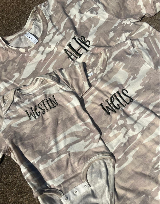 CAMO MONOGRAM TEE