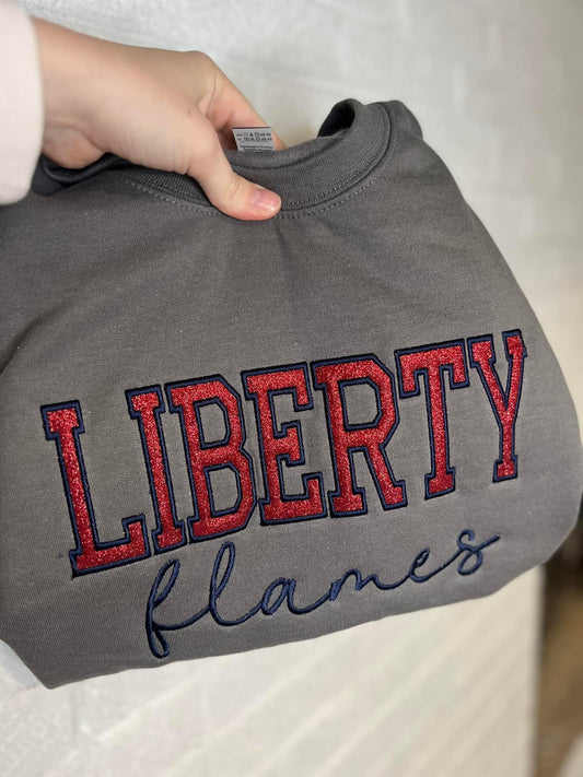 LIBERTY FLAMES | Glitter Embroidery