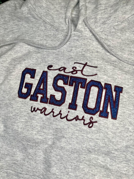 EAST GASTON WARRIORS | Glitter Embroidery