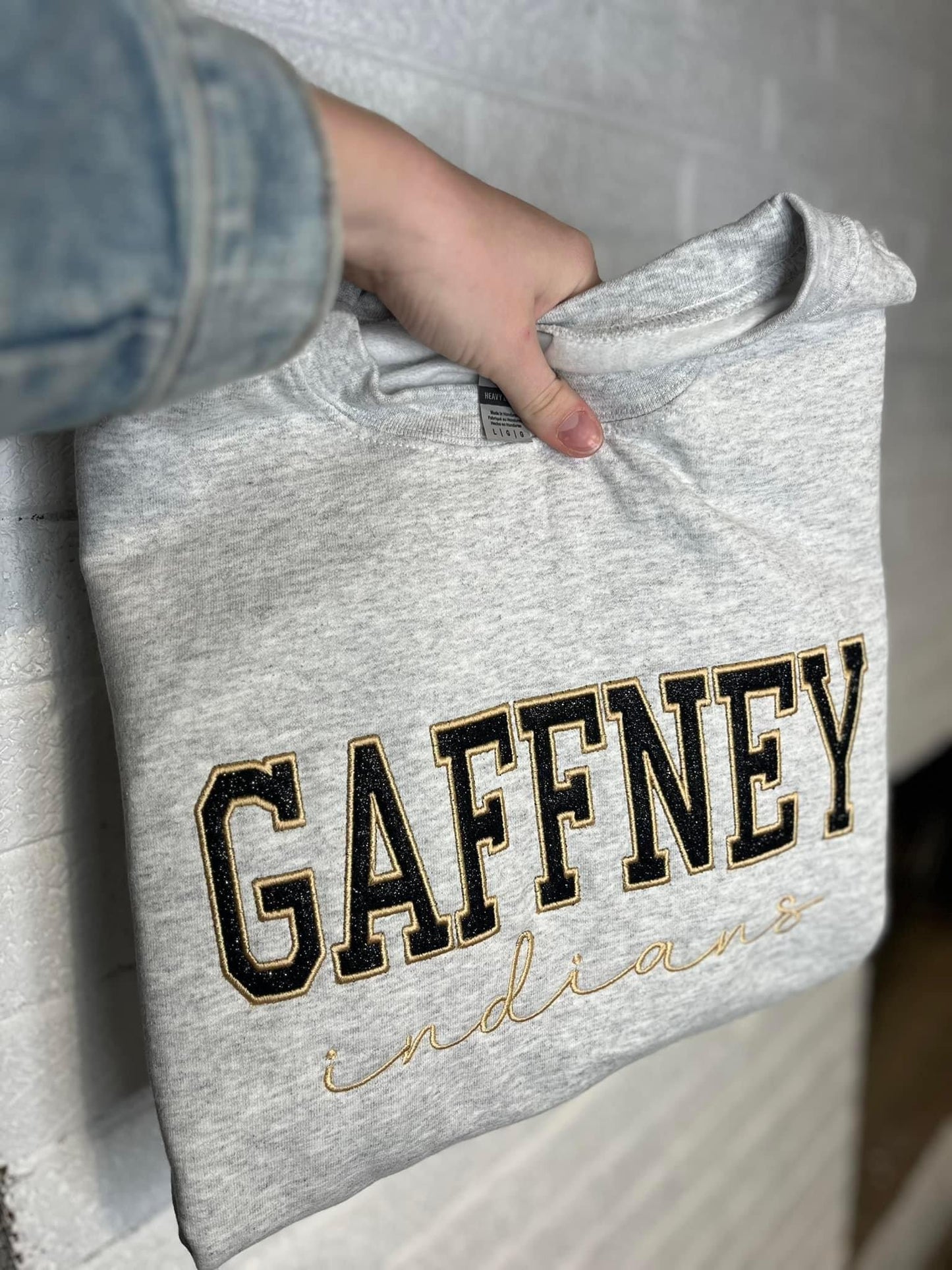 GAFFNEY INDIANS | Glitter Embroidery