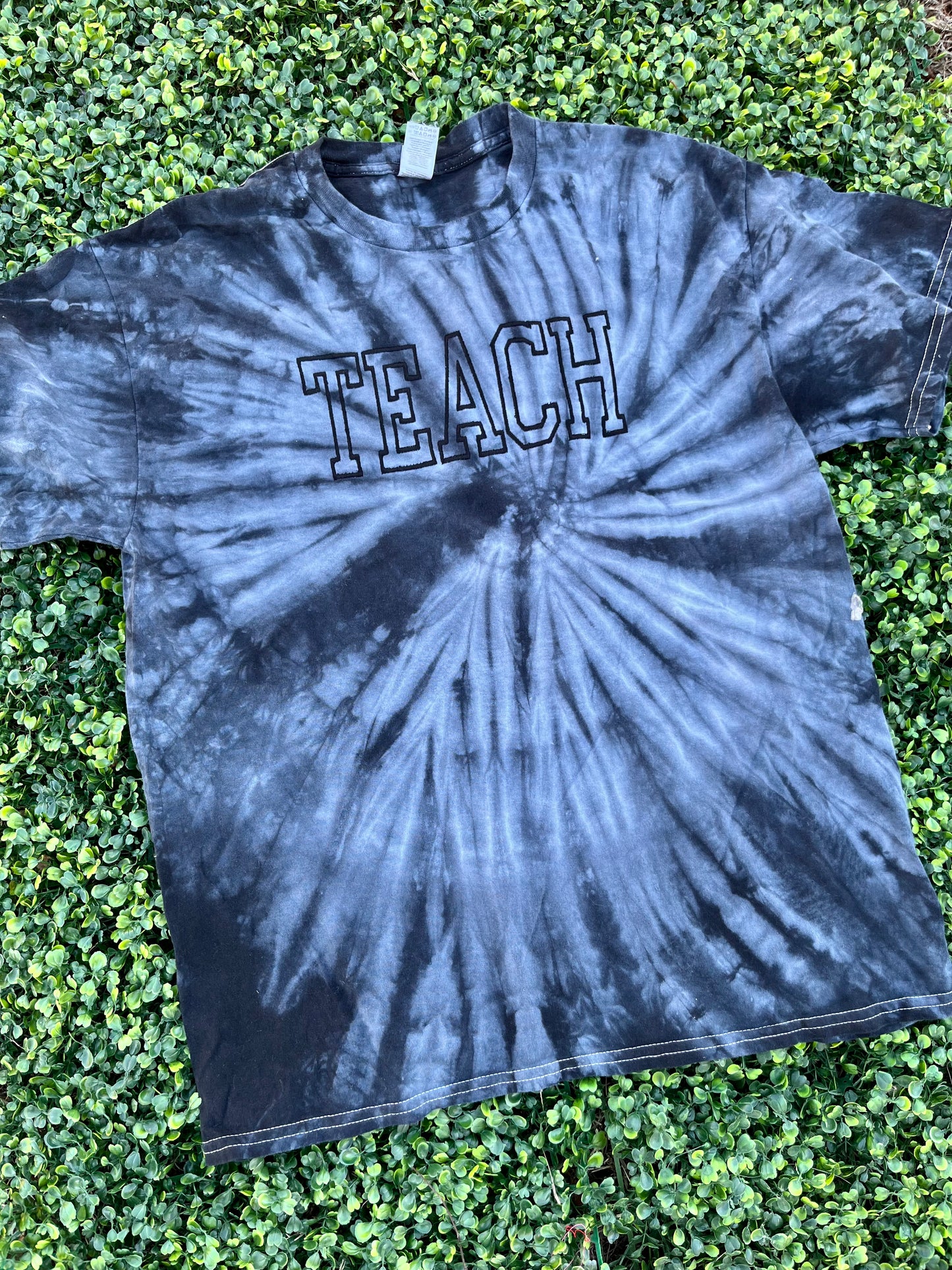 Tie Dye Full Front Embroidered Tee