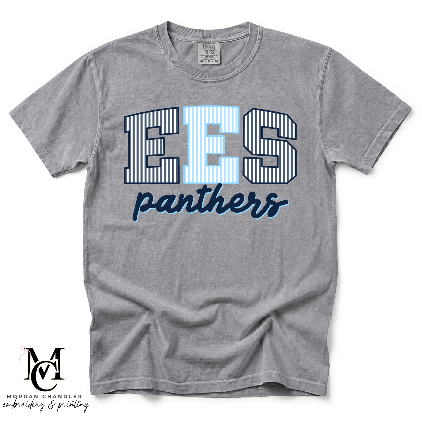 EES PANTHERS STRIPED MASCOT TEE
